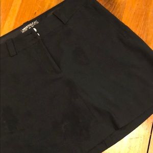 Black golf skort